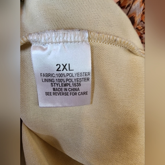 Pink Lily Humble and Kind off Shoulder  Beige Mini Dress Size 2X - Picture 9 of 14